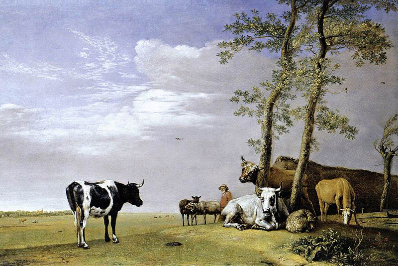 paulus potter A Husbandman with His Herd